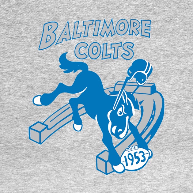 1953 Baltimore Colts - Replica T-Shirt by Norwood Designs